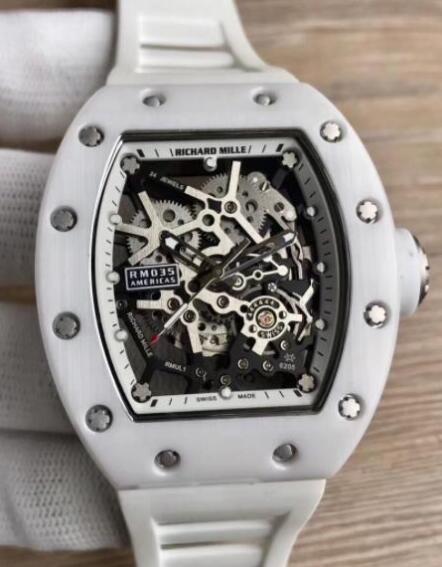 Richard Mille Replica Watch RM 035 Rafael Nadal White